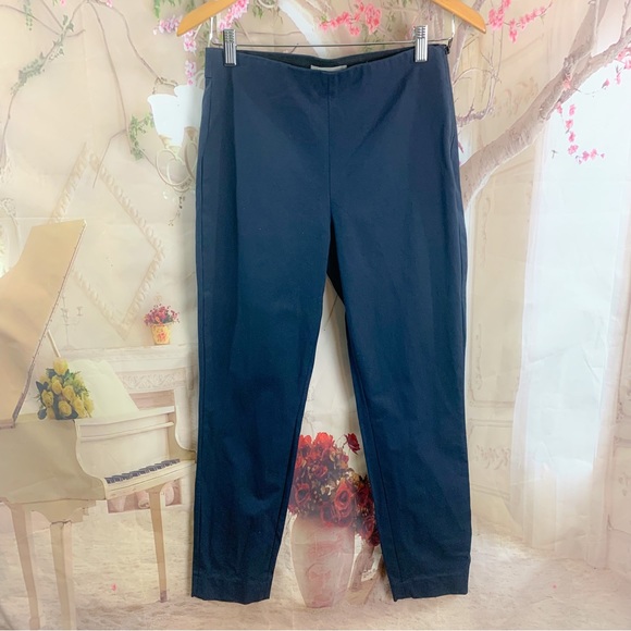 NEW Everlane Cotton Stretch Side Zip Trousers in Navy - Picture 2 of 10